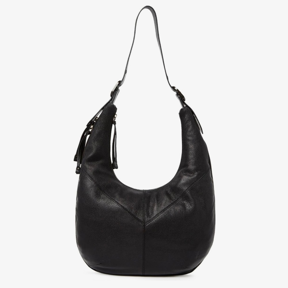 Frye Black Leather Hobo Bag